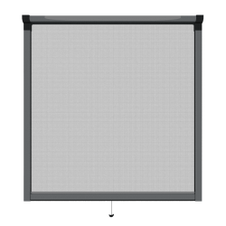 Moustiquaire enroulable fenêtre kocoon anthracite détaillée